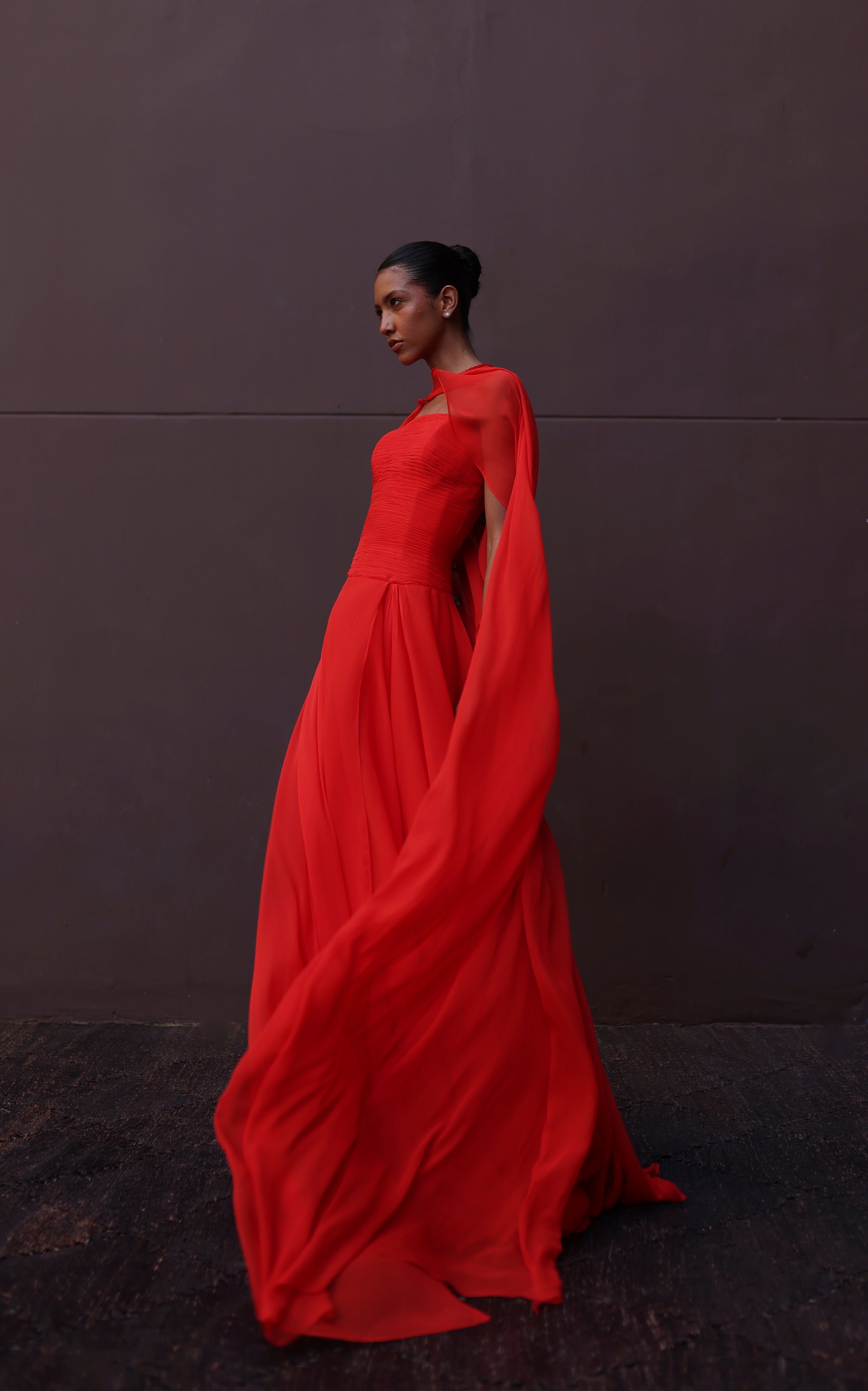 Thea Chiffon Cape