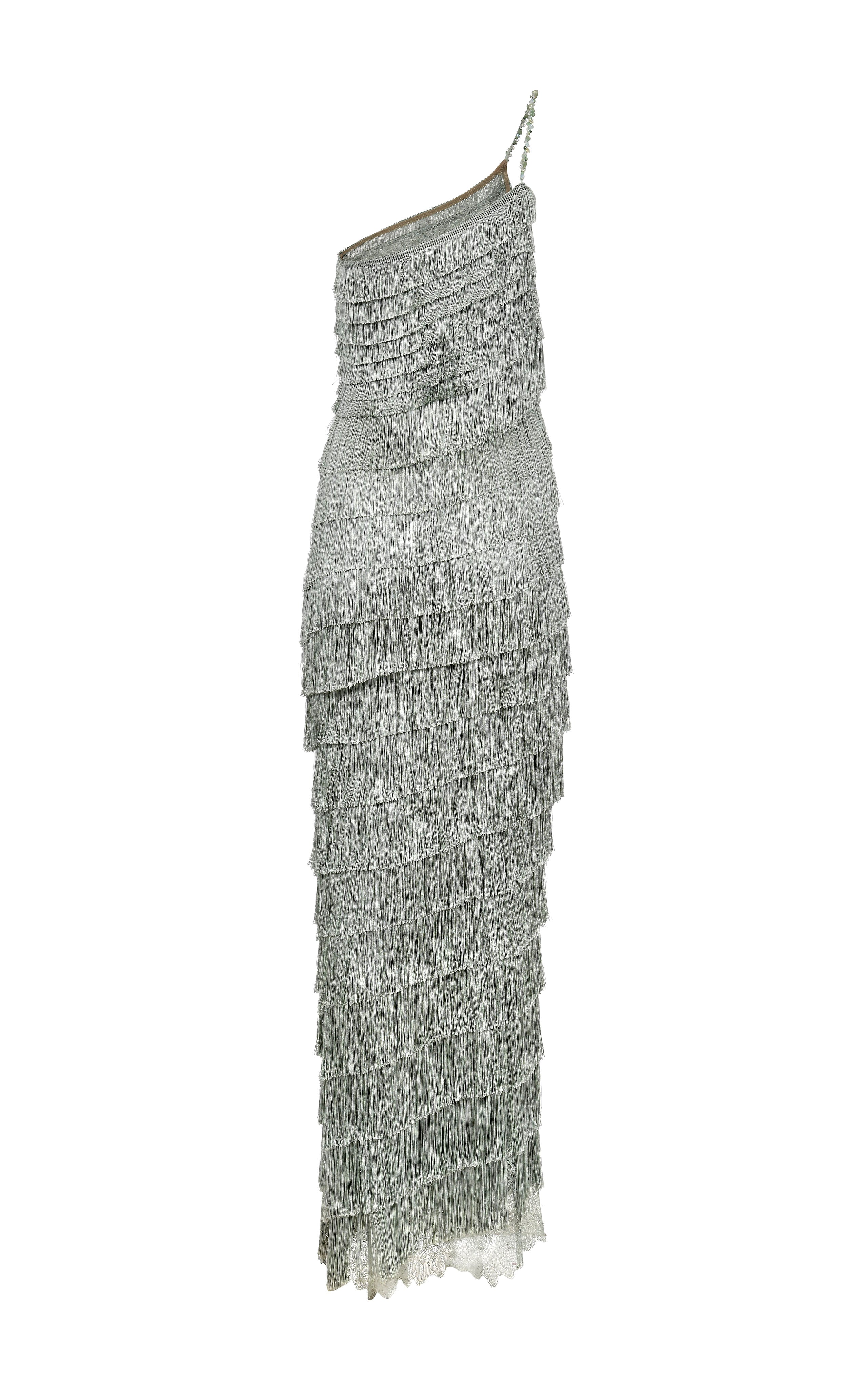 Isidora Mint Fringe Dress