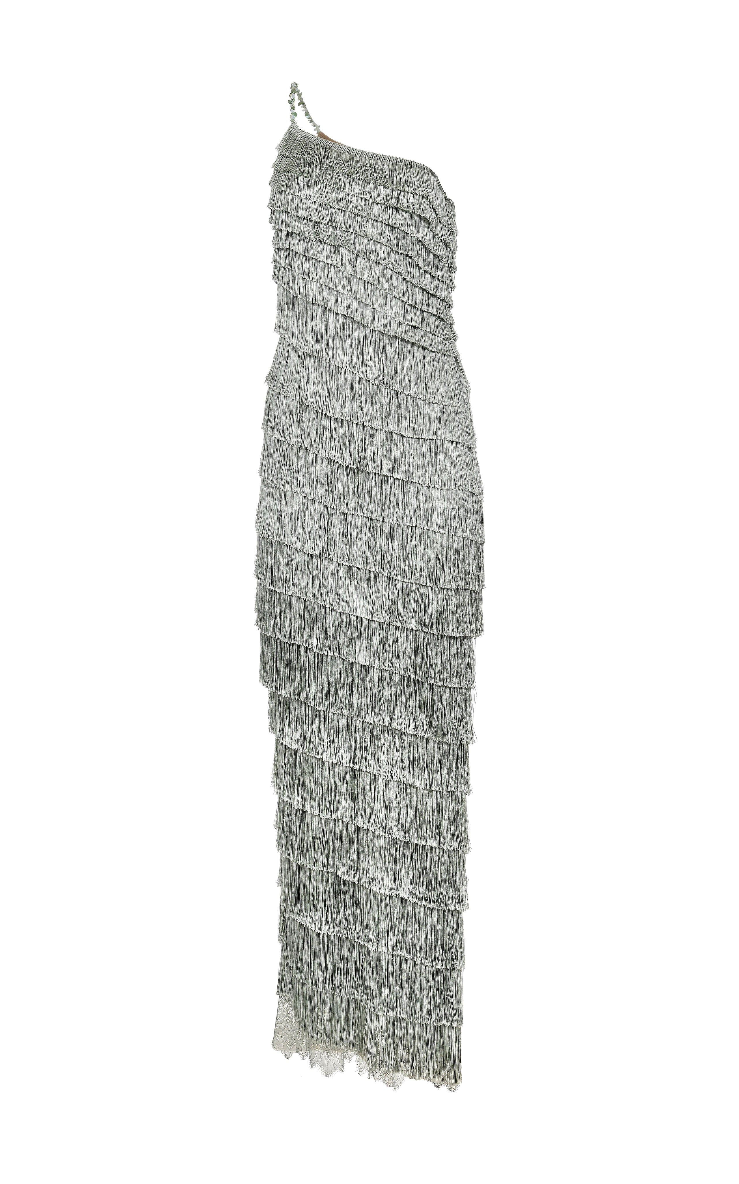 Isidora Mint Fringe Dress