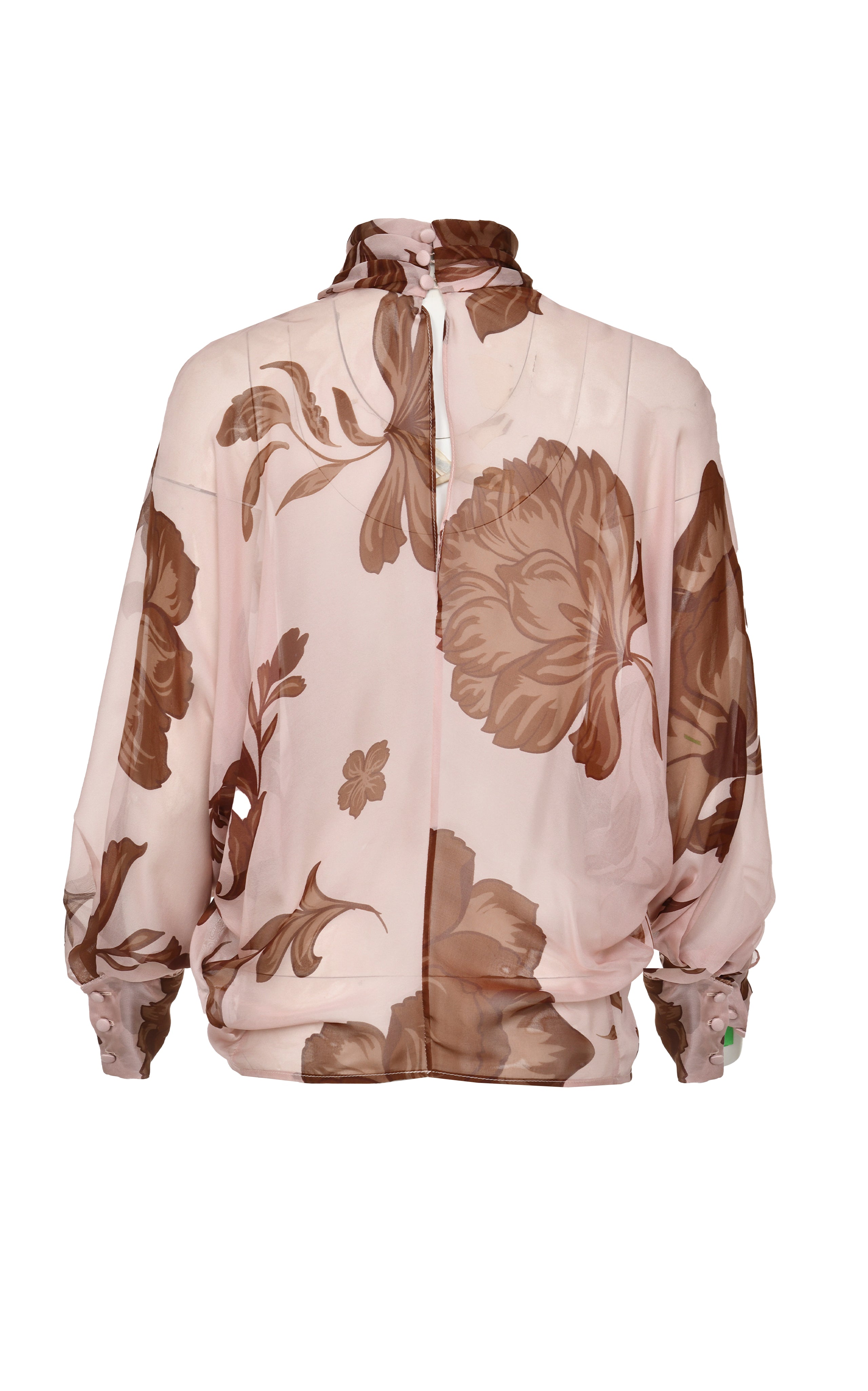 Garden Long Sleeve Pink Blouse