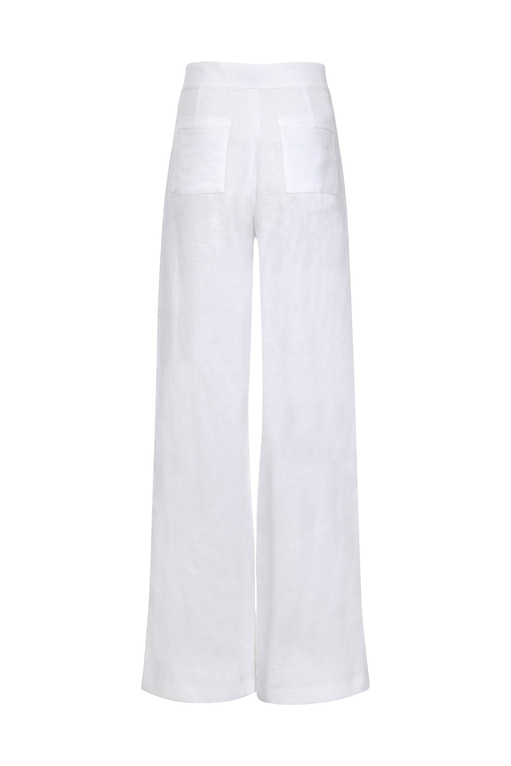 Paseo 100% Linen Pants - White